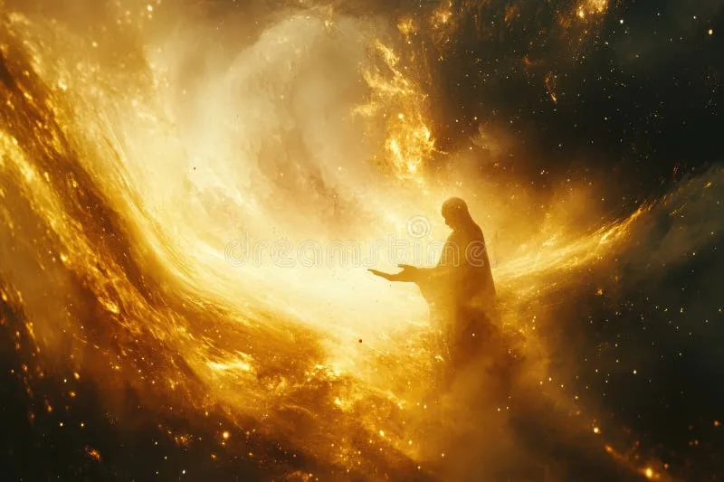 celestial transformation event cosmic realm digital art ethereal environment viewpoint spiritual awakening concept witness 376195238