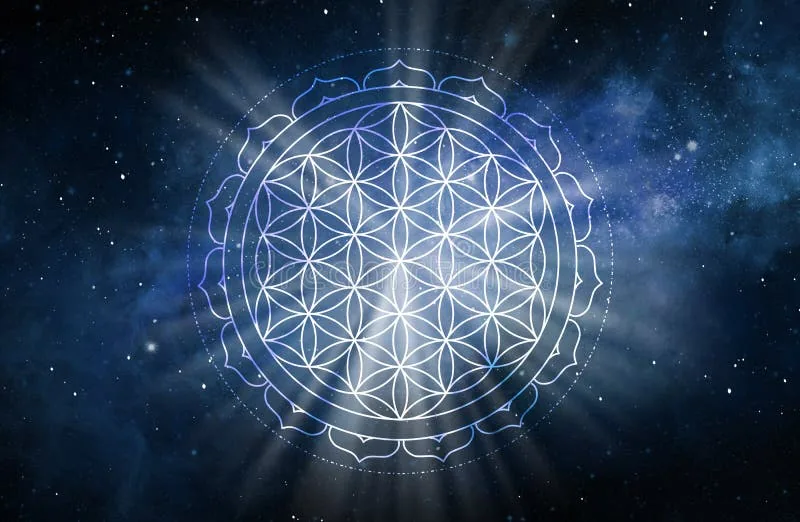 seed life symbol sacred geometry geometric mystic mandala alchemy esoteric flower life gold luxury design vector divine 199522780