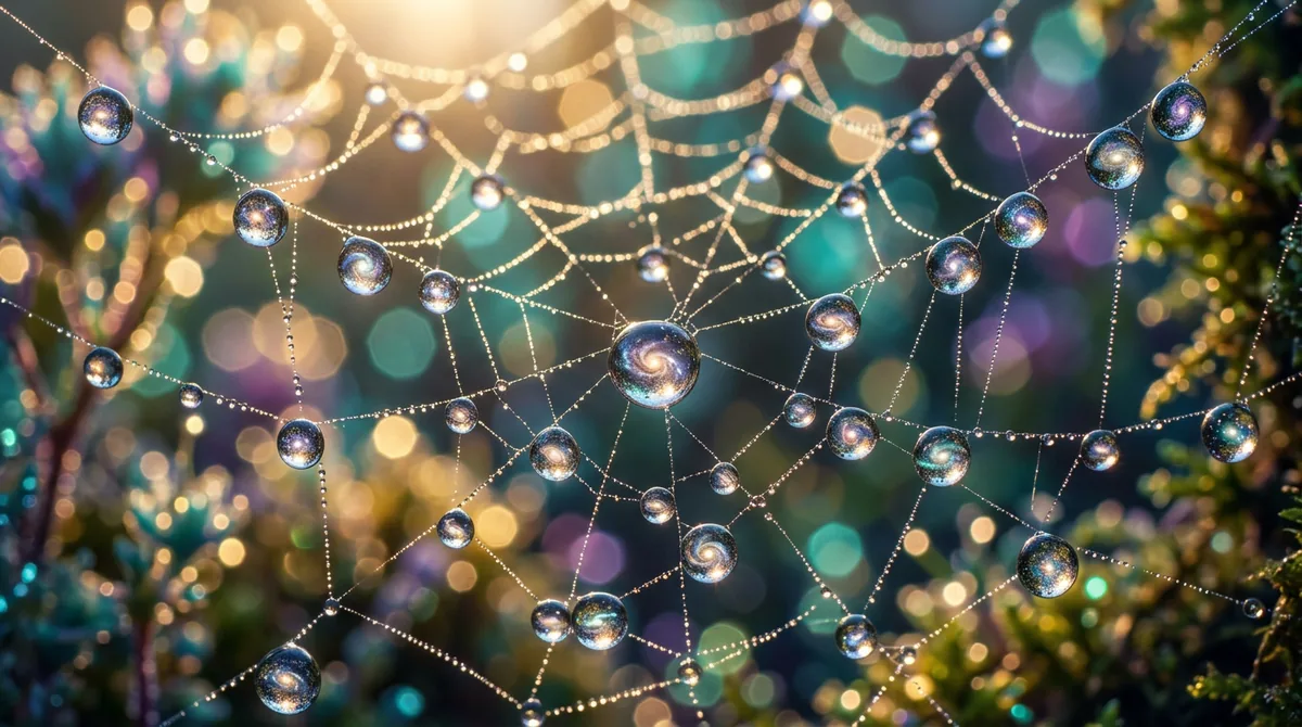 Worlds in drops — Luminous field