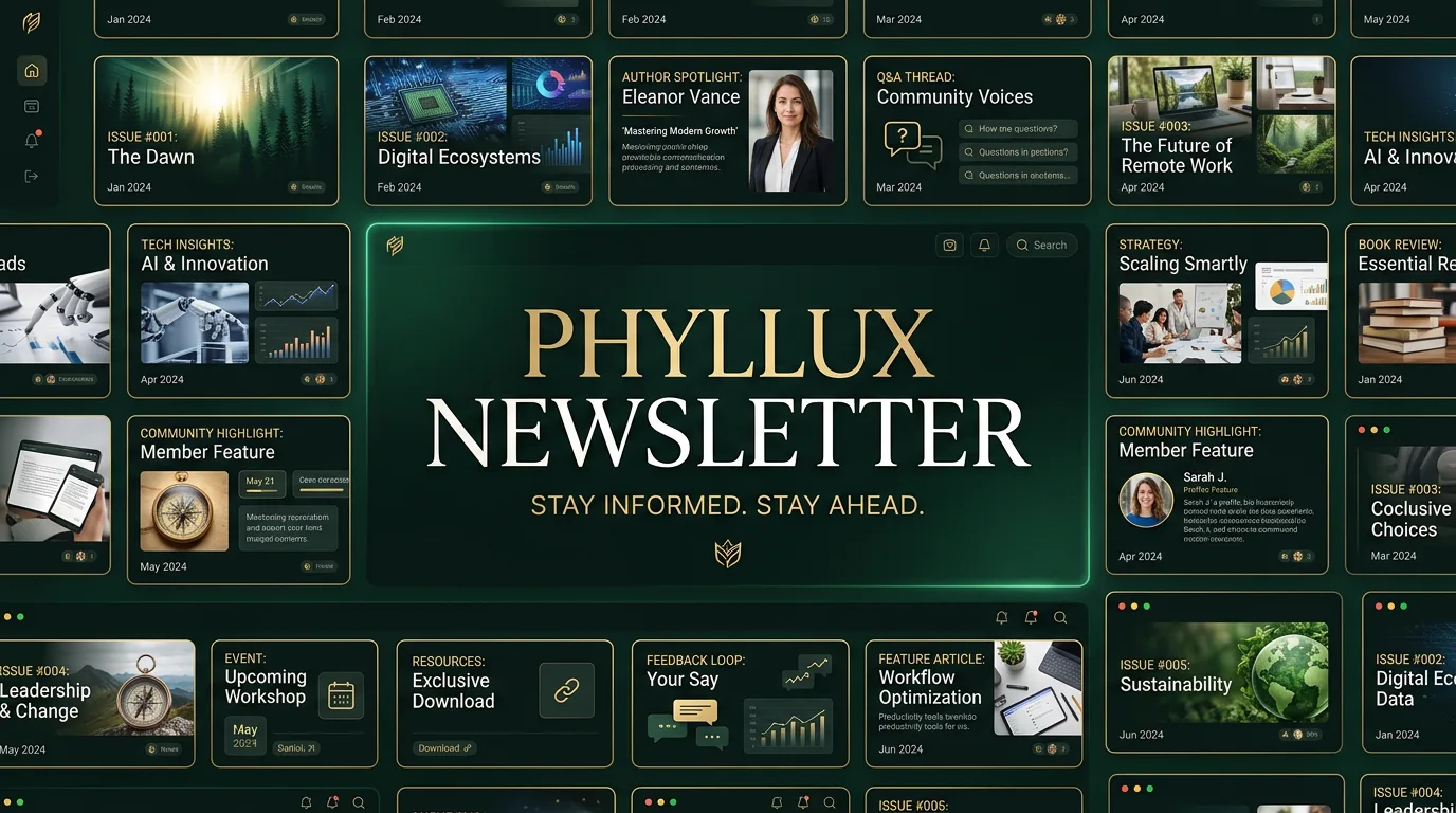 Grid: Newsletter cards mosaic