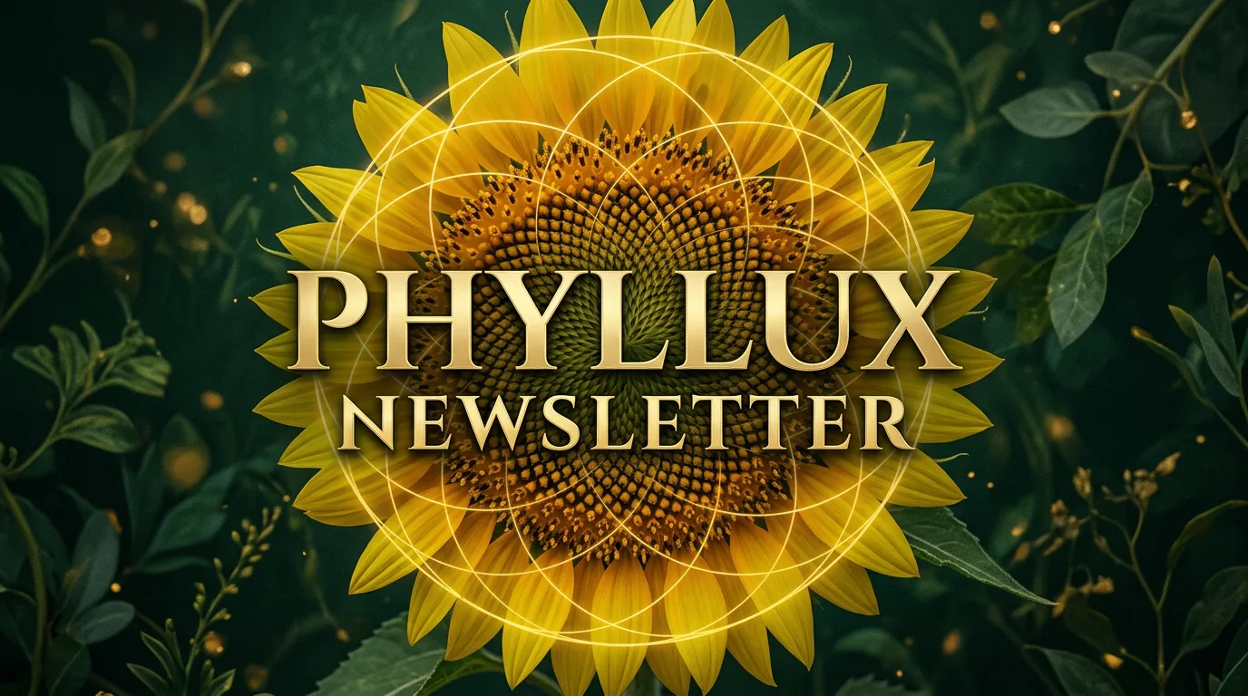 Sunflower: Phyllotactic seed head