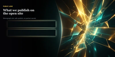 Card: public lane, what we publish on the open site