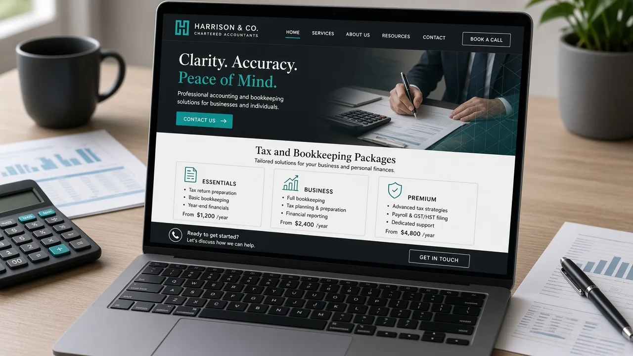Template mockup accountant