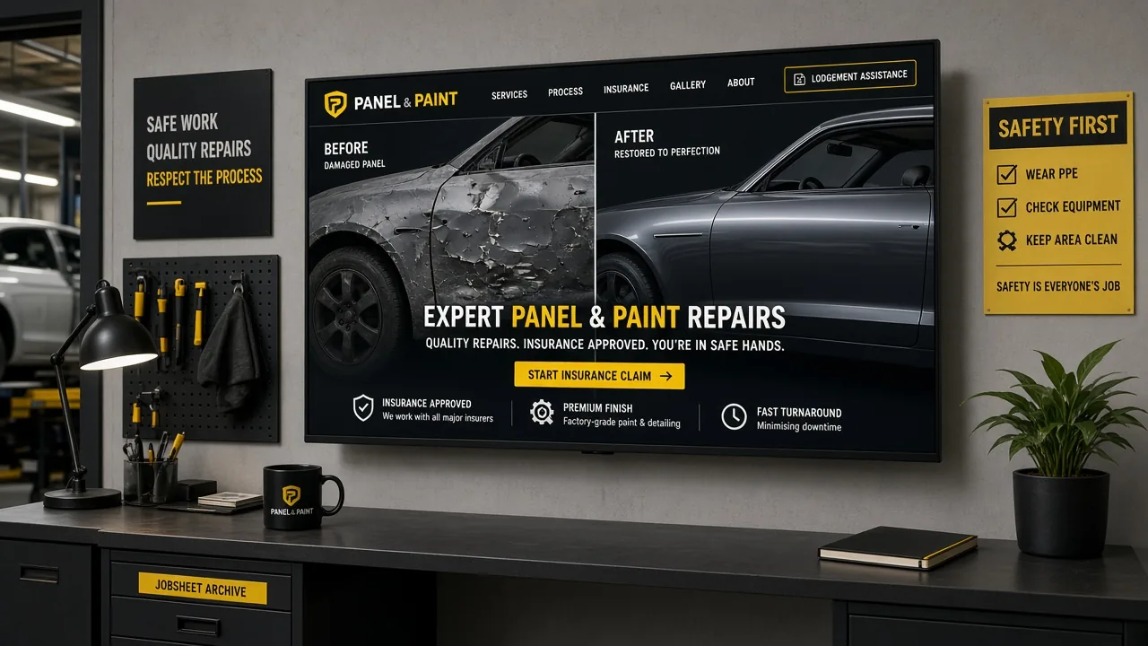 Template mockup body