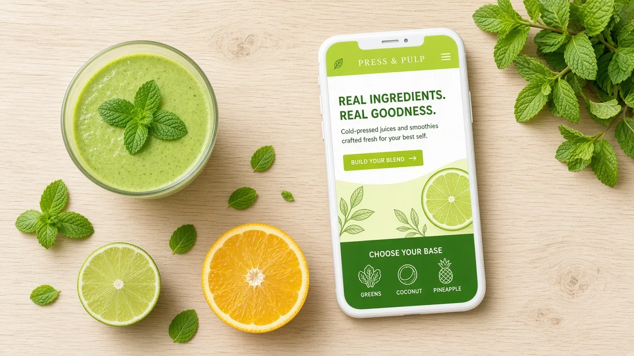 Template mockup juice