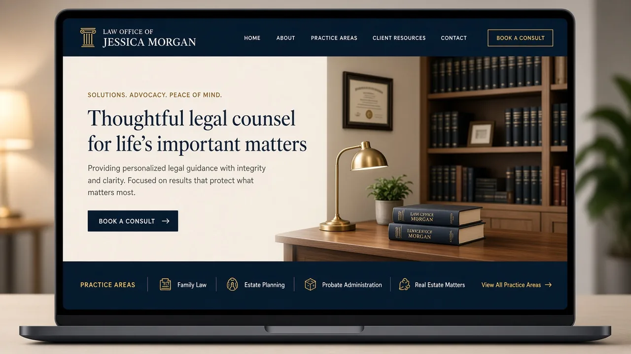 Template mockup lawyer