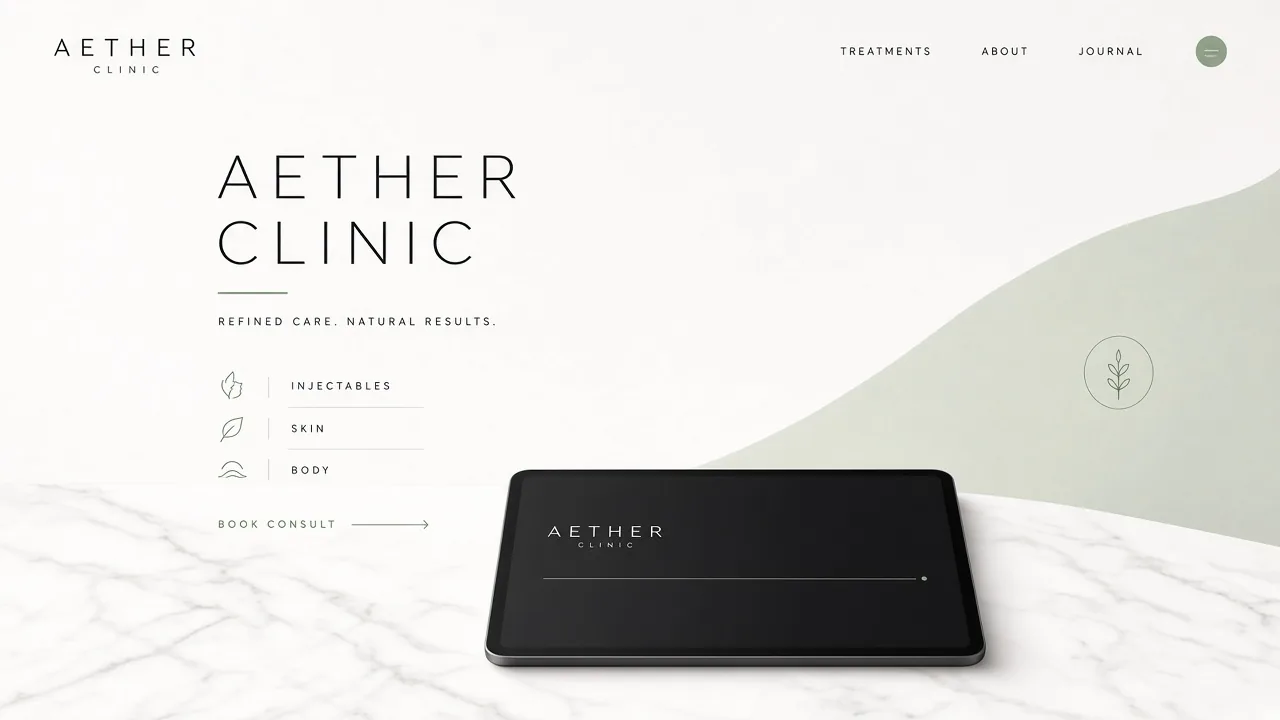 Template mockup medspa