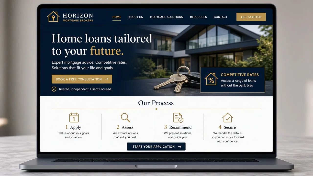 Template mockup mortgage