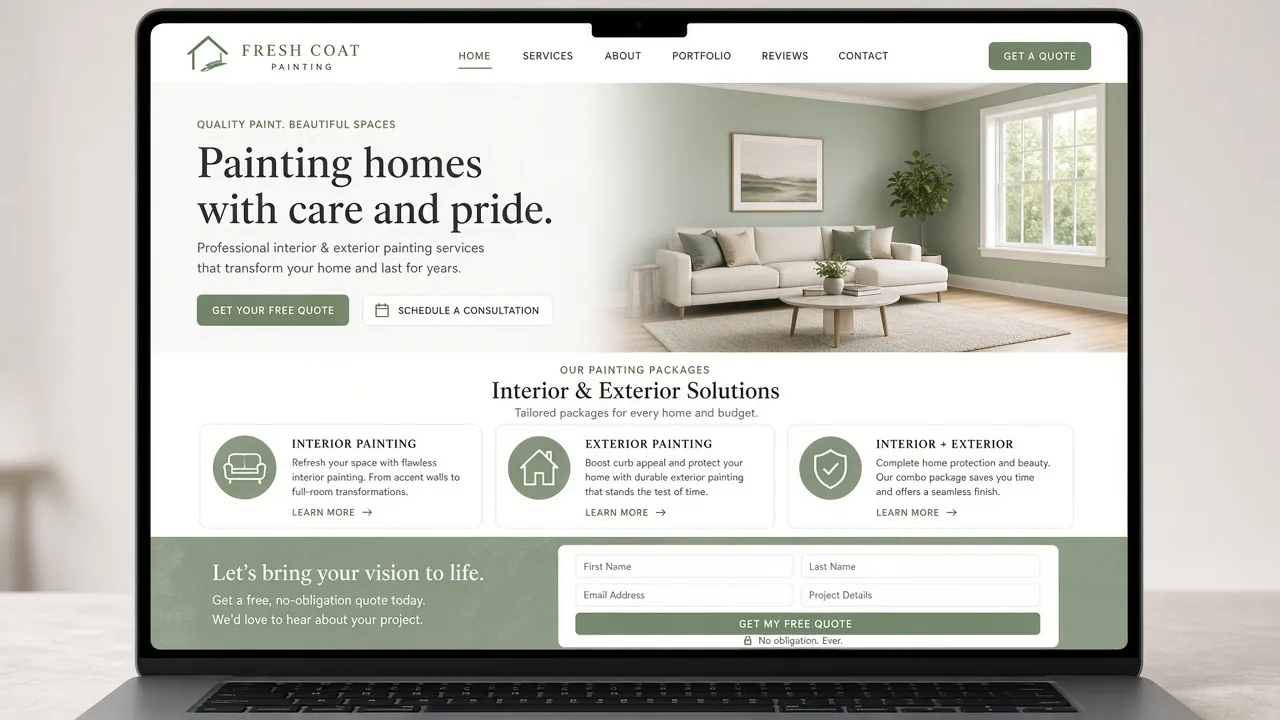 Template mockup painter