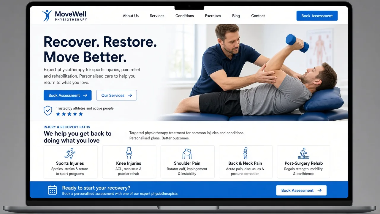 Template mockup physio
