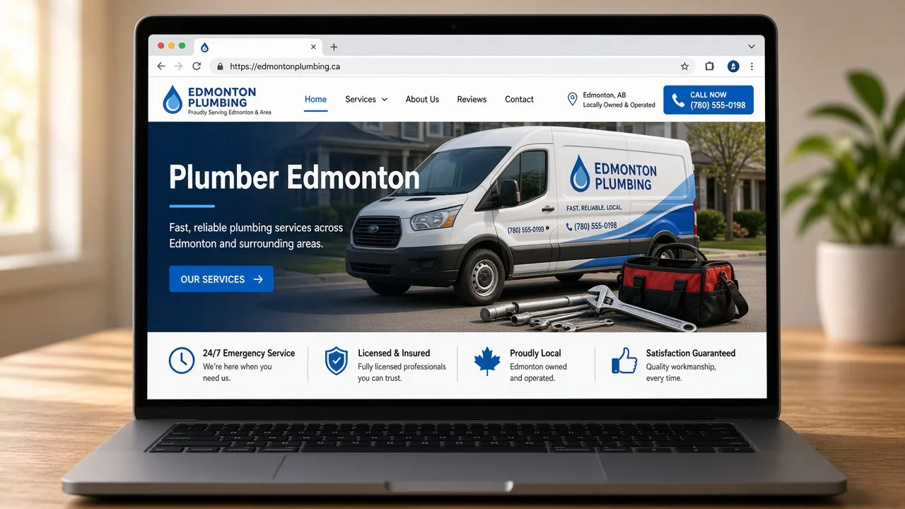 Template mockup plumber