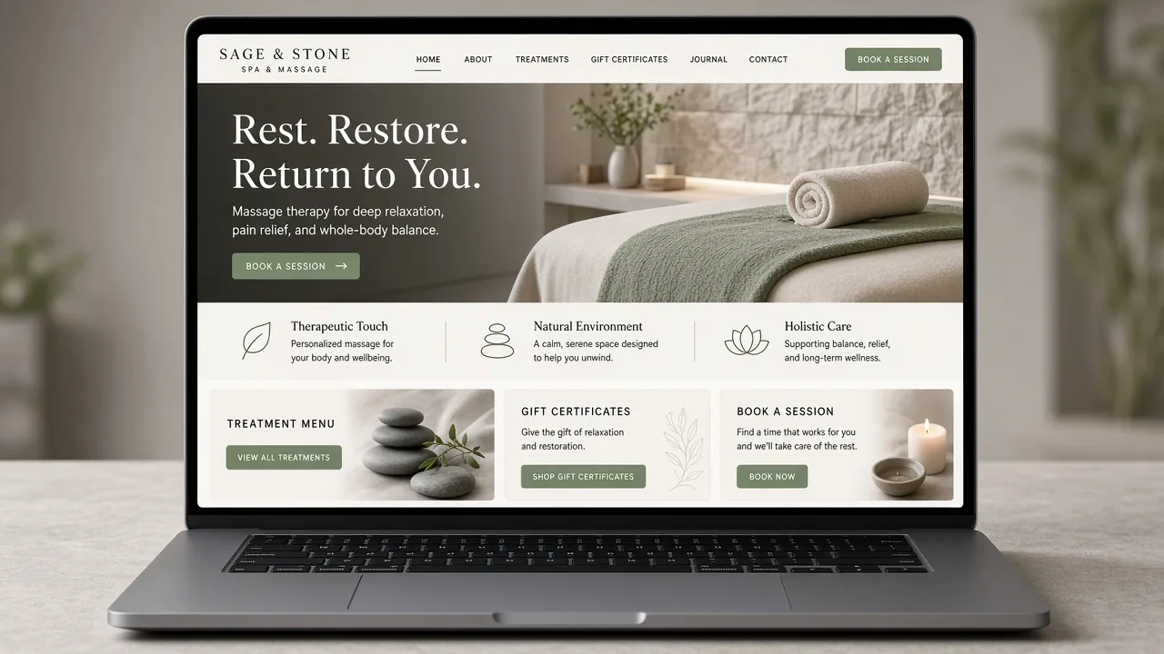 Template mockup spa
