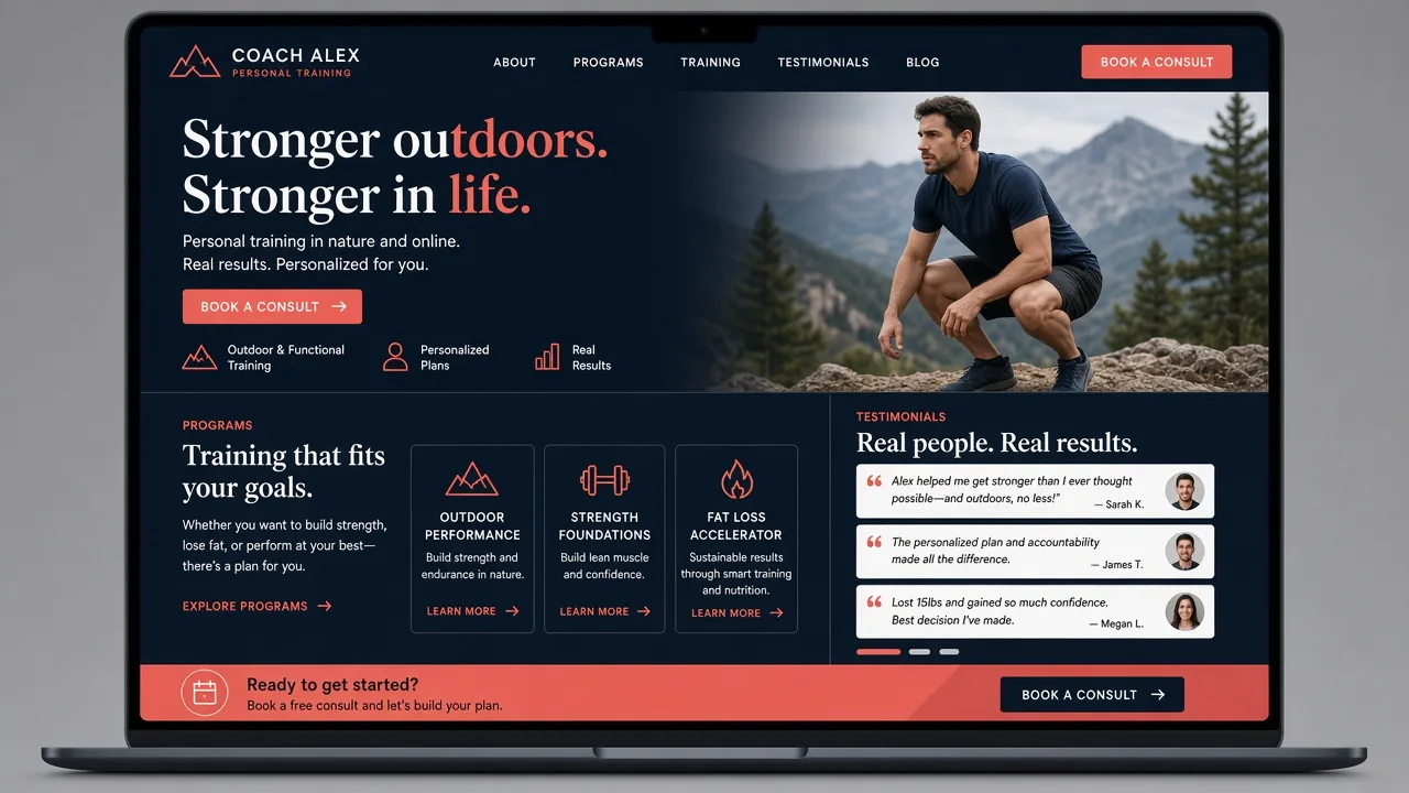 Template mockup trainer