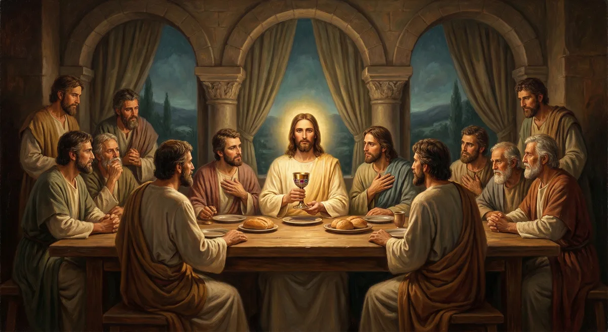 The Last Supper with the chalice