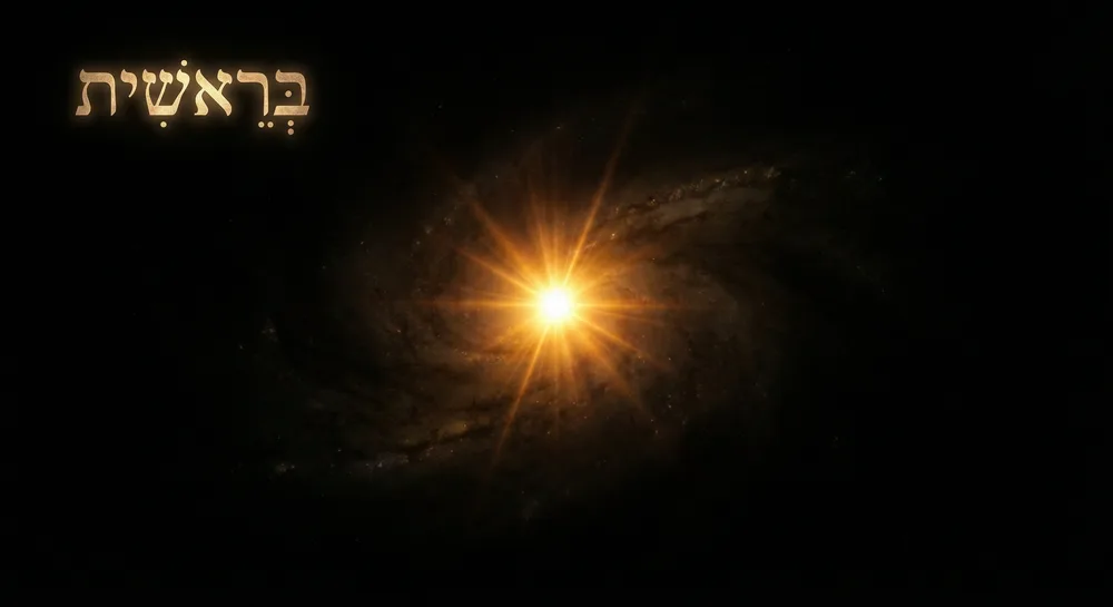 Bereshit - the beginning, light emerging from darkness