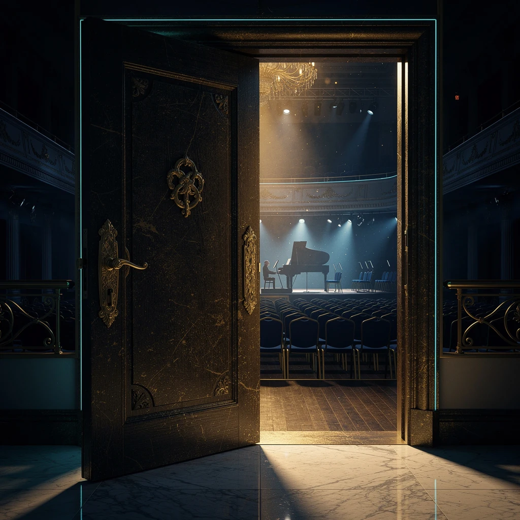 The Last Door Opens: commissioned illustrative artwork