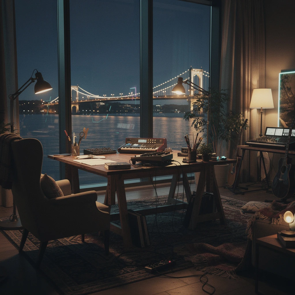 Phyllux Film - Bridge Room: commissioned illustrative artwork