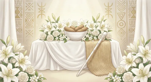 White flowers for Oxalá