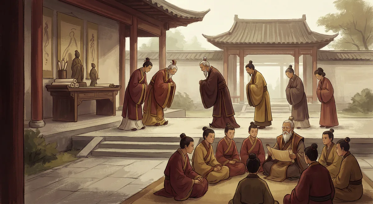 Teachers and students — learning, respect, harmony