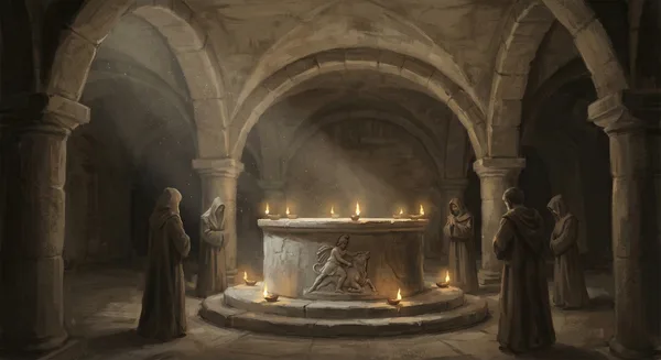 Underground vault — stone, reverent