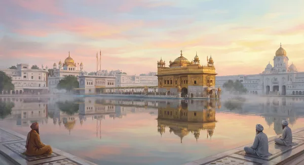 Gurdwara at dawn