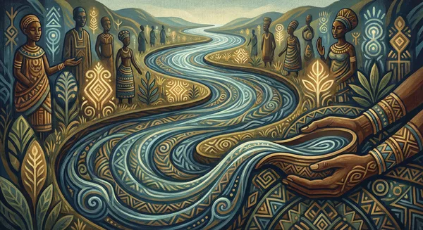 River or flowing water