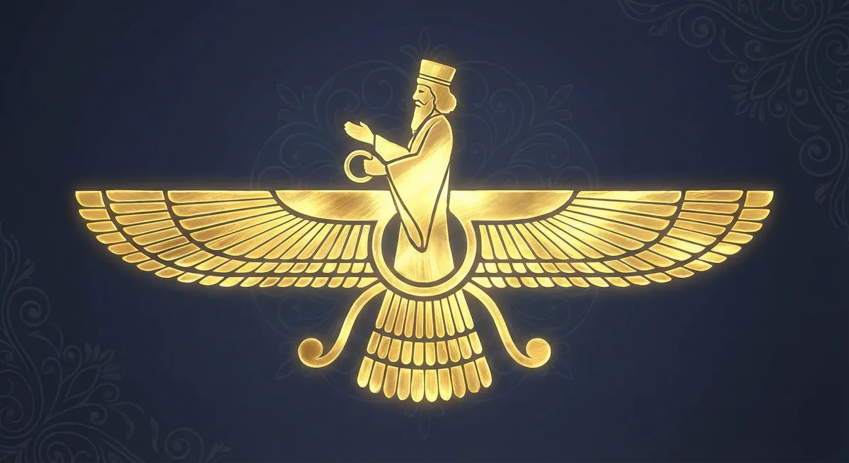 Faravahar — winged symbol of Zoroastrianism