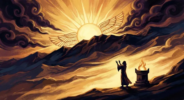 Sunrise — light overcoming darkness